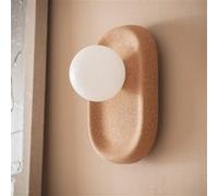 TechBrey Lampe Murale Métal et Liège Leshna Naturel Naturel G