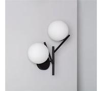 TechBrey Lampe Murale Métal et Verre Balts Noir Noir G
