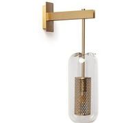 TechBrey Lampe Murale Métal et Verre Julieta Doré Doré G