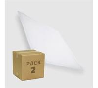 TechBrey Pack 2 Panneaux LED 60x60 cm 40 W 4800 lm Solid No Flicker 4000K Blanc neutre Lot de 2 Blanc