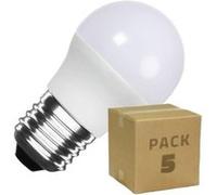 TechBrey Pack 5 Ampoules LED 12/24V E27 5W 400 lm G45 No Flicker 4000K Blanc neutre