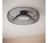 LEDKIA LIGHTING Plafonnier LED 18W Métal CCT Sélectionnable Zeiryn pour chambre, salon, cuisine M Noir