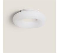 Ledkia Plafonnier LED 24W Rond Métal Ø300 mm Kate Blanc