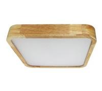 Ledkia Kayu Plafonnier LED Carré Bois
