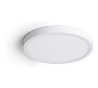 Ledkia Plafonnier LED rond extra-plat - Blanc