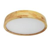Ledkia Plafonnier LED Rond Bois 20W CCT Sélectionnable Kayu Ø400 mm Bois
