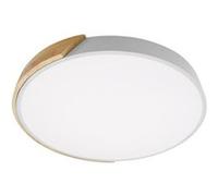 Plafonnier LED Rond Bois et Aluminium 24W CCT Sélectionnable Semi-Dari Ø418