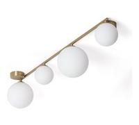 Ledkia Moonlight Brass Plafonnier - Blanc