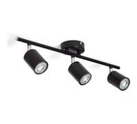 Ledkia Plafonnier Orientable Métal 3 Spots Albus Black Noir