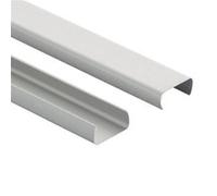 TechBrey Profilé Aluminium 1 m pour Néon LED Monochrome Semi-Circulaire 180 Argent Argent
