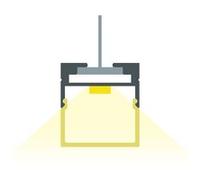 Ledkia Profilé aluminium suspendu pour rubans LED