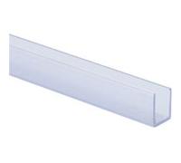 TechBrey Profilé PC 1 m pour Rubans Néon LED 24/48V DC 6x12 mm N-FLEX6 Transparent Transparent