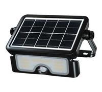 TechBrey Projecteur LED 3CCT Solaire IP65 avec Détecteur de Mouvement PIR et Crépusculaire 7 W Noir