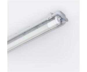 TechBrey Réglette Étanche 150cm IP65 avec Tube LED Cristal 22W 140lm/W 4000K Blanc neutre Gris