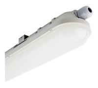 TechBrey Réglette Étanche LED 60cm 18W Raccordable IP65 4000K Blanc neutre Gris