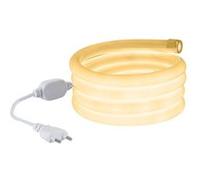 TechBrey Ruban LED Néon Dimmable 220V Blanc Chaud Circulaire 360 9W/m Coupe 100cm IP67 Sur mesure 4 m Blanc Chaud G
