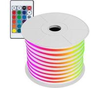 TechBrey Ruban LED Néon Dimmable 220V BOBINE 50m RGB Semi-Circulaire 180 9W/m Coupe 100cm IP67 RGB G