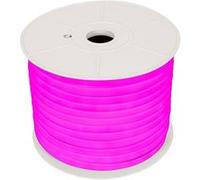 TechBrey Ruban LED Néon Dimmable 220V BOBINE 50m Rose Semi-Circulaire 180º 7.5W/m Coupe 100cm IP67 Rose Blanc G
