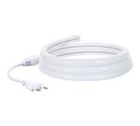 TechBrey Ruban LED Néon Dimmable 220V Vert Semi-Circulaire 180º 7.5W/m Coupe 100cm IP67 Sur mesure 4 m Blanc