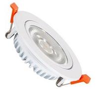 TechBrey Spot Downlight LED 10W Rond COB CRI90 Slim Coupe Ø 90 mm No Flicker 2700K Blanc chaud Blanc
