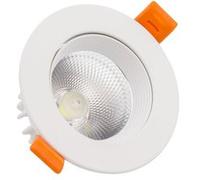 TechBrey Spot Downlight LED 15W Rond COB CRI90 Coupe Ø 113 mm No Flicker 5000K Blanc froid Blanc G