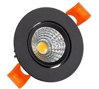 LEDKIA LIGHTING Spot Downlight LED 15W Rond COB CRI90 Coupe Ø 90 mm Noir No Flicker 2700K Blanc chaud
