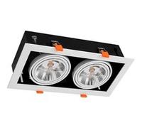 TechBrey Spot Downlight LED 24W Kardan AR111 Coupe 325x165 mm 3000K Blanc chaud Blanc / Noir