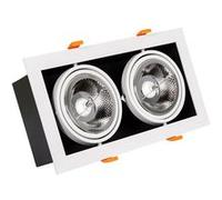 Ledkia Spot Downlight LED 30W Kardan AR111 Coupe 325x165 mm 3000K Blanc chaud