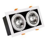 Ledkia Spot Downlight LED 30W Kardan AR111 Coupe 325x165 mm 4000K Blanc neutre