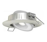 TechBrey Spot Downlight LED 5W Orientable Rond Coupe Ø 68 mm Nickel Brossé 4000K Blanc neutre Nickel Brossé