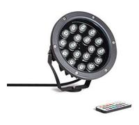 TechBrey Spot Extérieur LED 18W RGB Colmar sur Piquet RGB Noir G