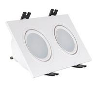Ledkia Spot Downlight Carré Inclinable GU10 - Noir