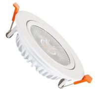 TechBrey Spot LED Downlight Superslim COB Rond Orientable 15W Blanc CRI90 Expert Color No Flicker Coupe Ø 100mm No Flicker 4000K Blanc neutre Blanc