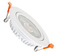 LEDKIA LIGHTING Spot LED Downlight Superslim COB Rond Orientable 15W Blanc CRI90 Expert Color No Flicker Coupe Ø 100mm No Flicker 2700K Blanc chaud