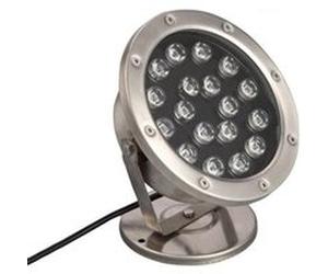 TechBrey Spot LED RGB Fixation au Sol 12V 18W Submersible IP68 RGB Acier inoxidable G