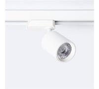 Ledkia Spot LED sur Rail Monophasé 10W Mallet Dimmable Blanc 4000K Blanc neutre
