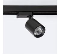 TechBrey Spot LED sur Rail Monophasé 10W Mallet Dimmable Noir 3000K Blanc chaud Noir
