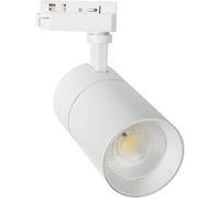 TechBrey Spot LED sur Rail Monophasé 20W Mallet Dimmable Blanc 4000K Blanc neutre Blanc