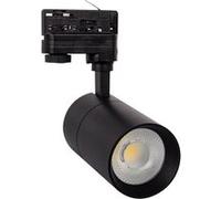 TechBrey Spot LED sur Rail Triphasé 20W Mallet Dimmable Noir 5000K Blanc froid Noir G