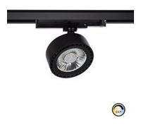 Spot Led New Onuba 20w Noir Cri90 No Flicker Ugr16 Pour Rail Triphasé (3 Allumages) Sélectionnable (Chaud-Neutre-Froid)