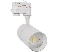TechBrey Spot LED sur Rail Triphasé 20W Onuba CCT Sélectionnable Noir Blanc Blanc G