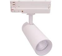 Ledkia Spot LED sur Rail Triphasé 30W Carlo CCT Sélectionnable Blanc 2700K - 3000K -