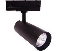 Spot Led Carlo 40w Pour Rail Triphasé No Flicker Noir Blanc Froid 6000k