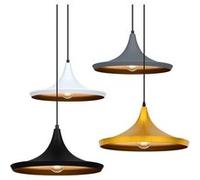 LEDKIA LIGHTING - Suspension Métal Presley | Design Inspiré du Chapeau Japonais | Compatible Ampoules E27 | Aluminium Léger et Résistant | Câble Réglable, Gris, Aluminium