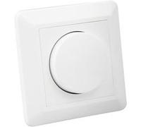 LEDKIA LIGHTING - Variateur Va-et-Vient Universel LED Triac | Contrôle d'Intensité 0-100% | Fonction Interrupteur | Installation Encastrable/Saillie | Charge 400W INC/HAL, Blanc Cassé