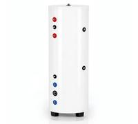 Techglobe Ballon ECS 300 L pour pompe à chaleur, DUPLEX 2205, 4 m² | Format vertical isolation PUR 50 mm, largeur 58 cm, hauteur 177 cm, poids 81,5 kg, pose flexible et stable au sol