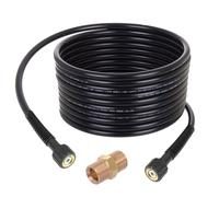 TECHKAR 200BAR Tuyau haute pression rallonge 10m compatible avec Black Decker Lavor Parkside Nettoyeur haute pression tige 15 mm
