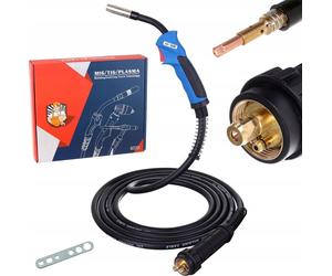TECHKAR MB15 Torche de soudage pour soudeur MIG MAG 5m avec buse connexion europenne 0,8