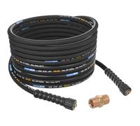 TECHKAR Remplacement Tuyau à Haute Pression - Accessoire pour Nettoyeur Haute Pression - Filetage M22x1,5-400 Bar - Compatible avec Karcher HD HDS - Longeur 15 m