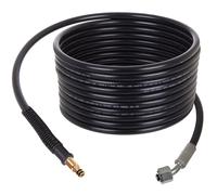 TECHKAR Tuyau haute pression 200bar 15m de long compatible avec les nettoyeurs haute pression PARKSIDE PHD 150 170 avec enrouleur de tuyau